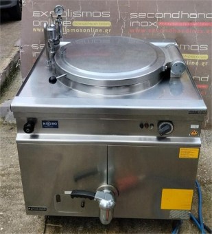 Μεταχειρισμένος Βραστήρας Ηλεκτρικός Έμμεσης Θέρμανσης 150Lt 90x90x95Cm BERTOS 